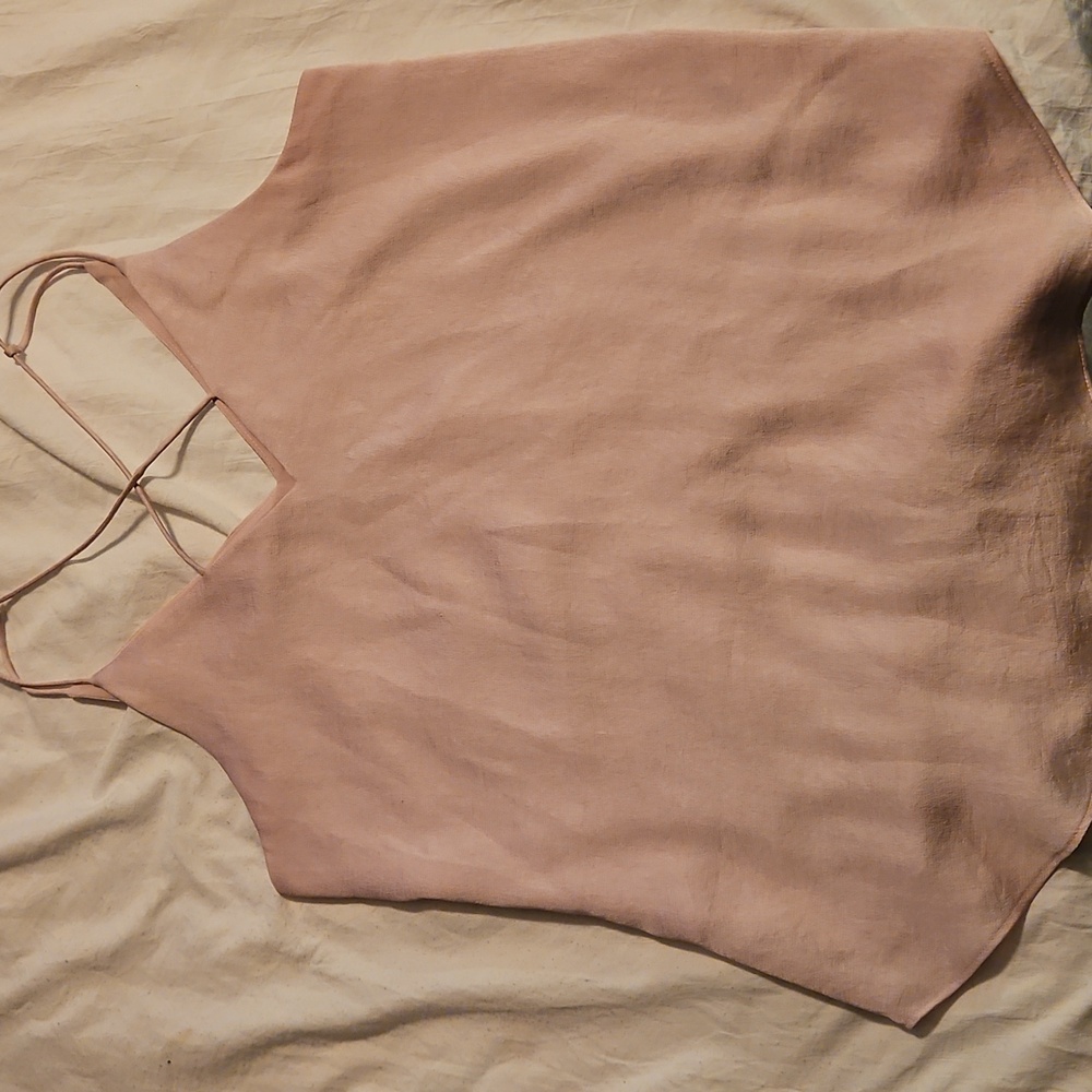 Express Pink Strappy Shirt